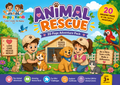 Animal Rescue Adventure Pack front cover featuring giant A3 colouring activities for children aged 3+
